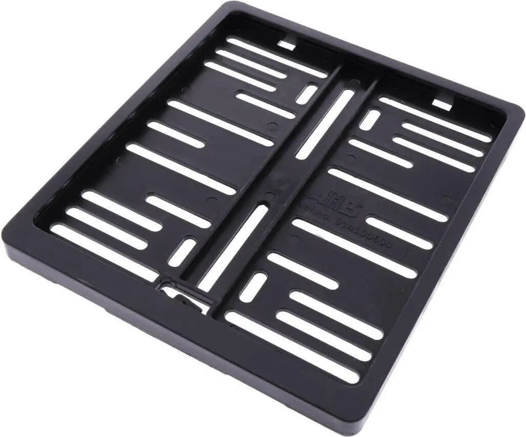 TRW Support de plaque 180x200 haute résistance avec finition noire