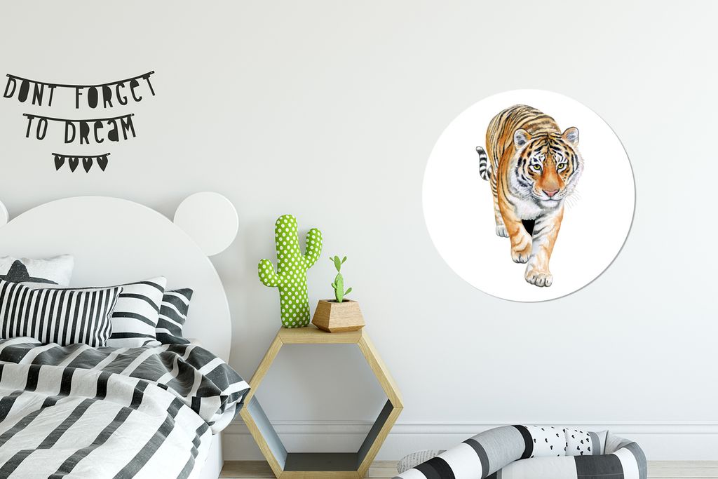 MuchoWow - Wand Kreis - Das Schlafzimmer - Die Bilder - Wandmalerei - Kunst für das Haus - das Plastik