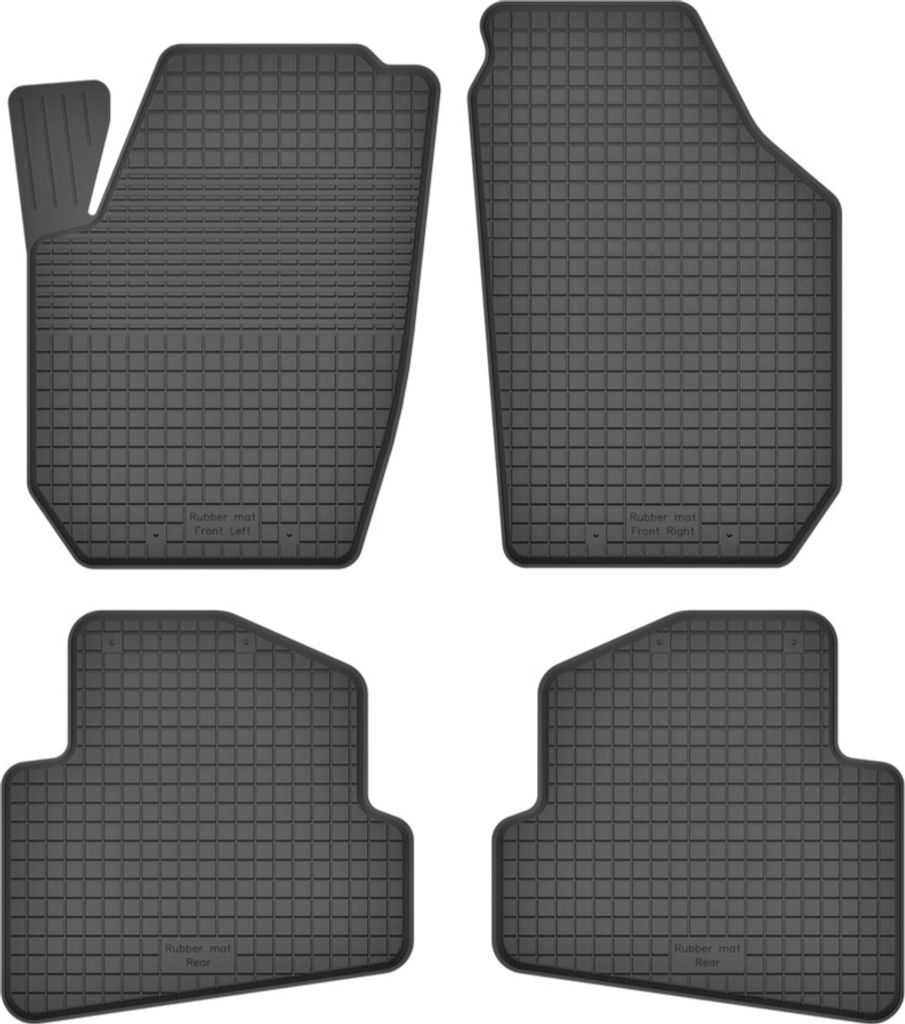 Gummi-Automatten 4er-Set universell für: Skoda Fabia III Schrägheck, Kombi (2014-)