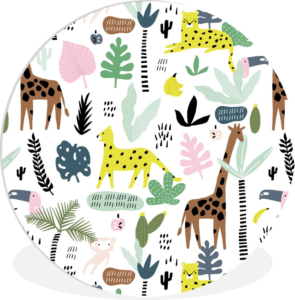 MuchoWow - Wand-Kreis - Wohnzimmer - Bild - Runde - Wanddeko - Dibond - Kunstdrucke