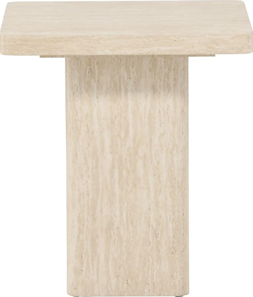 Table basse beige Qvart mate résistante et facile à monter pour séjour - 9