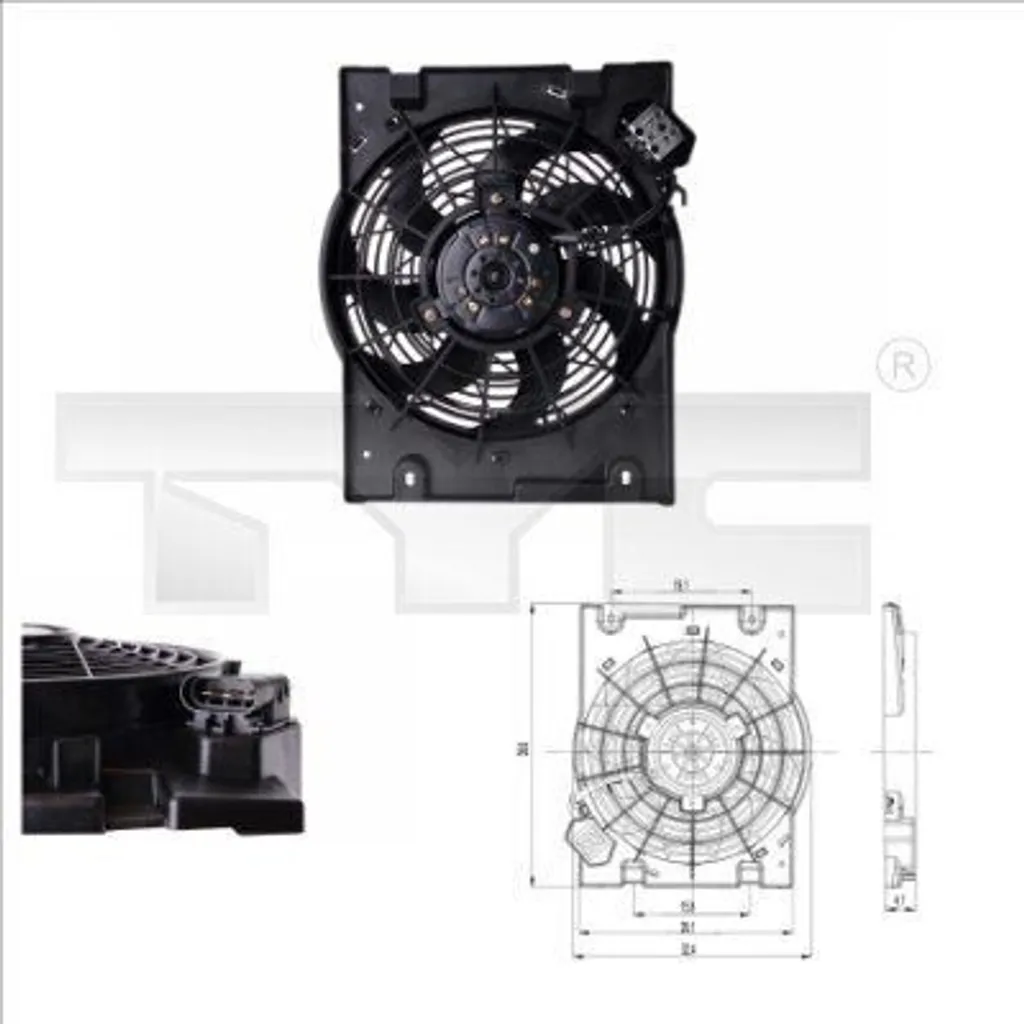 Ventilateur de radiateur pour Opel Astra G 1.6 1.8 2.0 et Zafira A 1341176