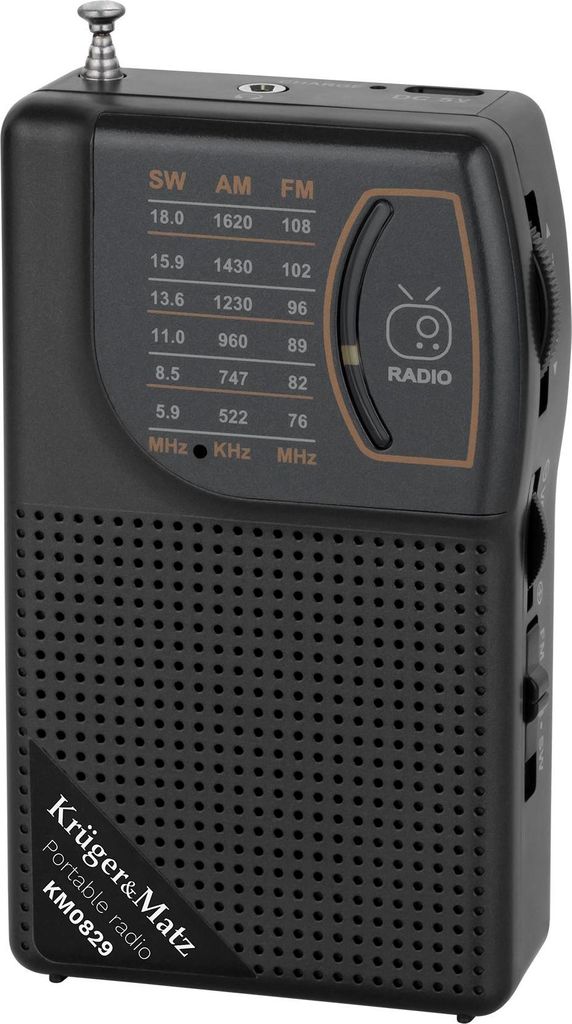 Prenosné rádio Kruger&Matz KM0829, AM/FM/SW, teleskopická Obrázok produktu 