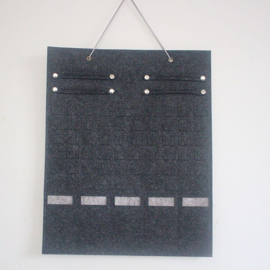 INF Filz Sonnenbrillen Organizer Wandbehang für Zuhause und Geschäft Grau