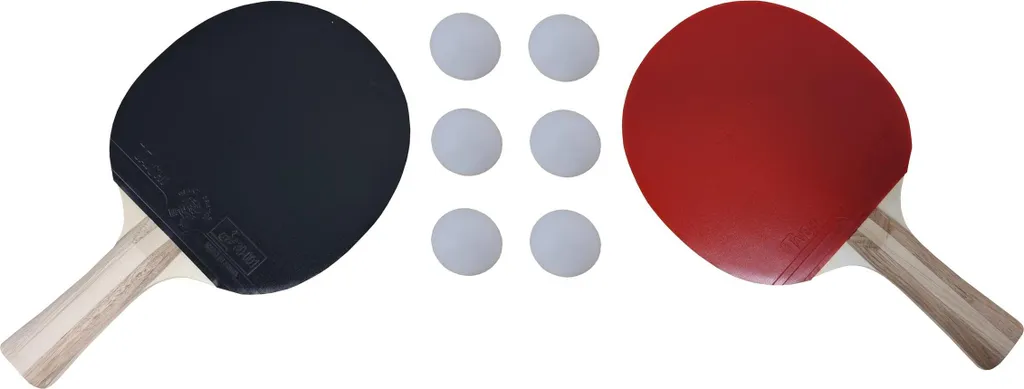 Set de ping-pong avec raquettes Charlsten Professional en bois noir