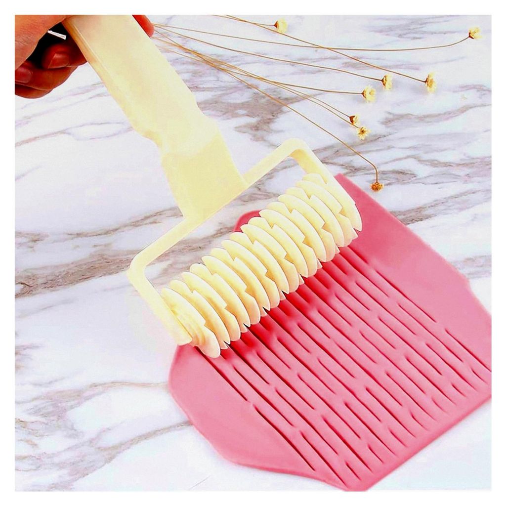 Teigrollenschneider – Gebäckgitterwerkzeug, Küchenroller | DIY-Backzubehör, Dekorationswerkzeug für Plätzchen, Kuchen, Pizza und Brot, 20 cm...
