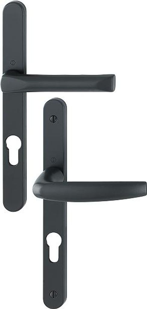 Glastürset Schmalschild Atlanta 113KH/300LMSGL/1530 HOPPE Schwarz matt Schlüssel i Entr.70 - St.78-87 - 3597640