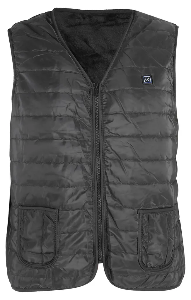 Gilet chauffant USB pour activités plein air noir 3XL spécial grand froid