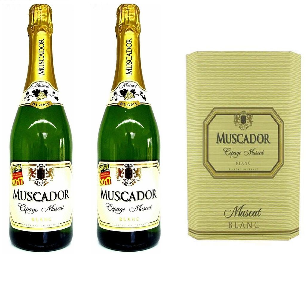Champagner 6 L Süßer Roséschaumwein MUSCADOR, 6 X 0,75 L 11,5 % Vol Cognac Miniatur