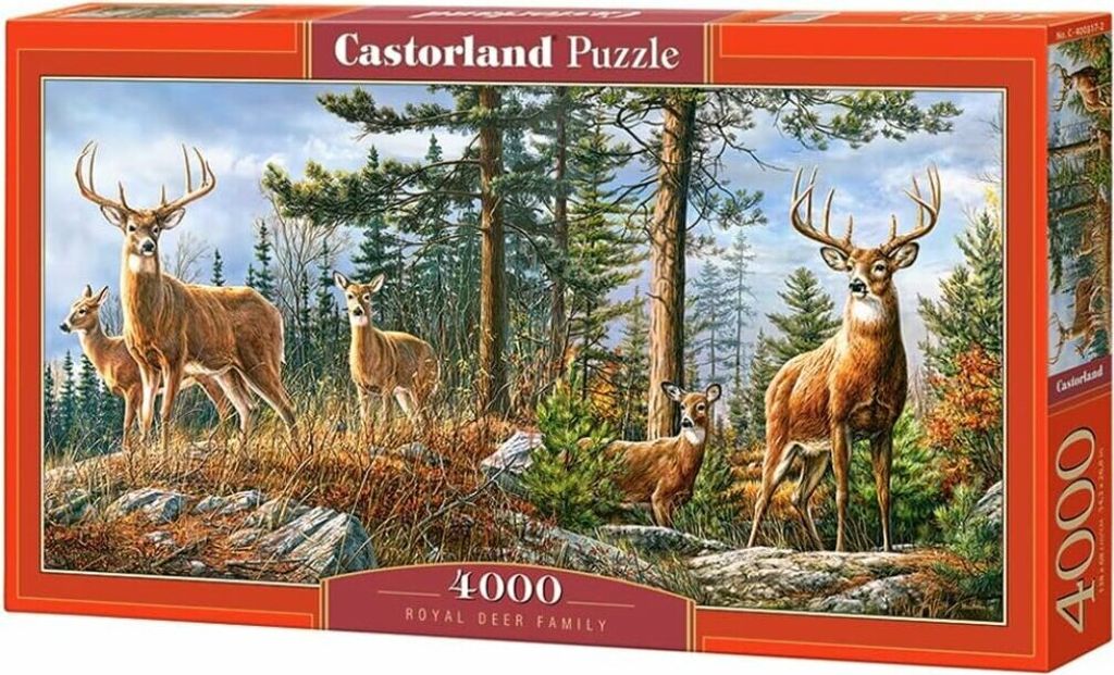 Puzzle 4000 dielov Royal Deer Family Castorland 400317 Obrázok produktu 
