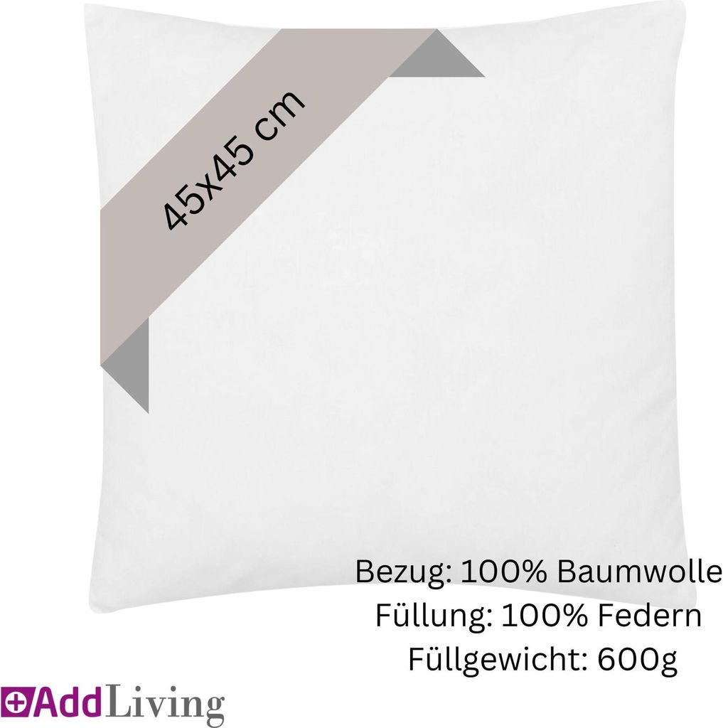 Kissenfüllung Federkissen Füllkissen Kopfkissen Kissen Produktbild 4
