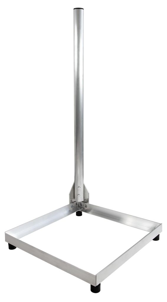 PremiumX Balkonständer 50x50cm Aluminium 1m Mast Ø 50mm Produktbild 