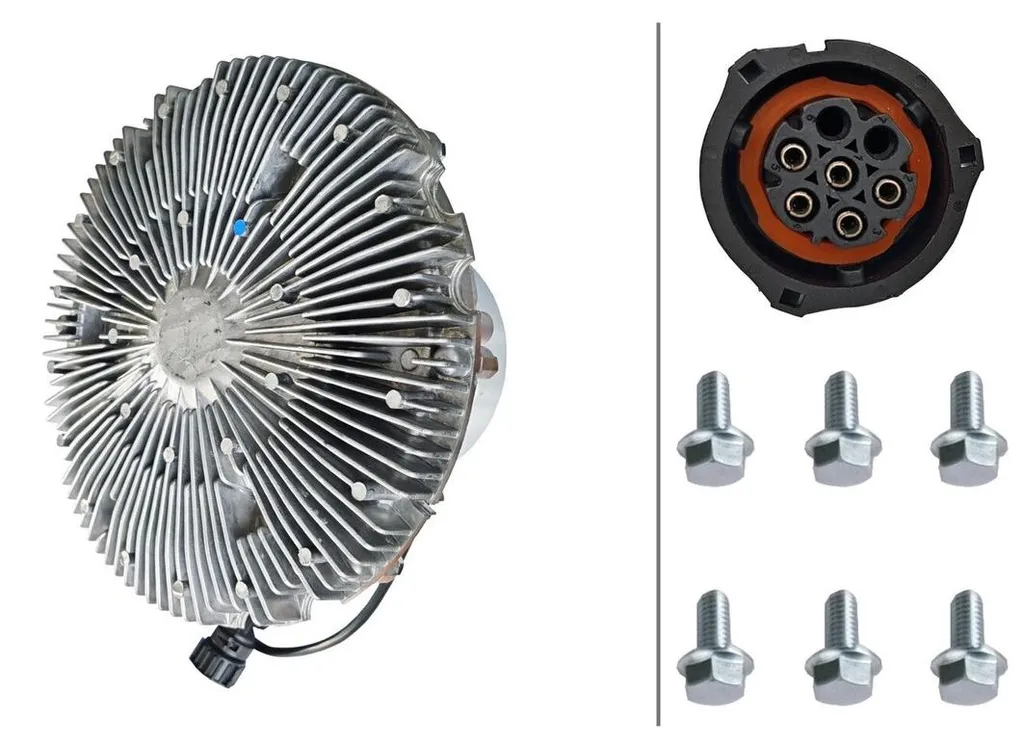 Visco-coupleur de radiateur Ø 260 mm HELLA pour système VOLVO FM Série