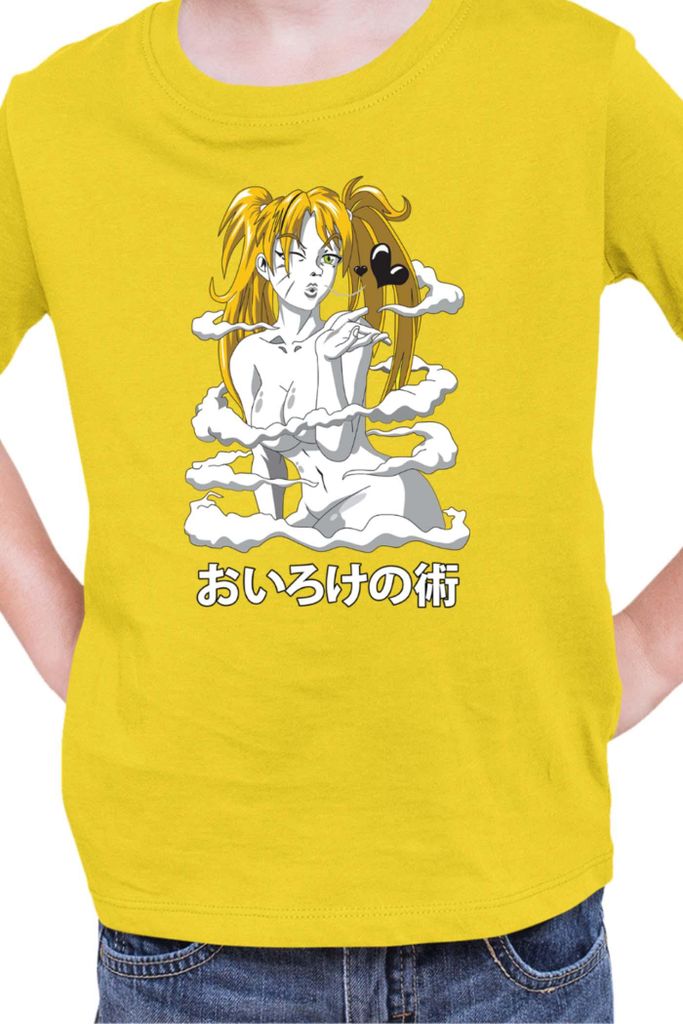 Kinder T-Shirt Naruto Naruto Oiroke No Jutsu, 9-11 Jahr - 140 / Gelb