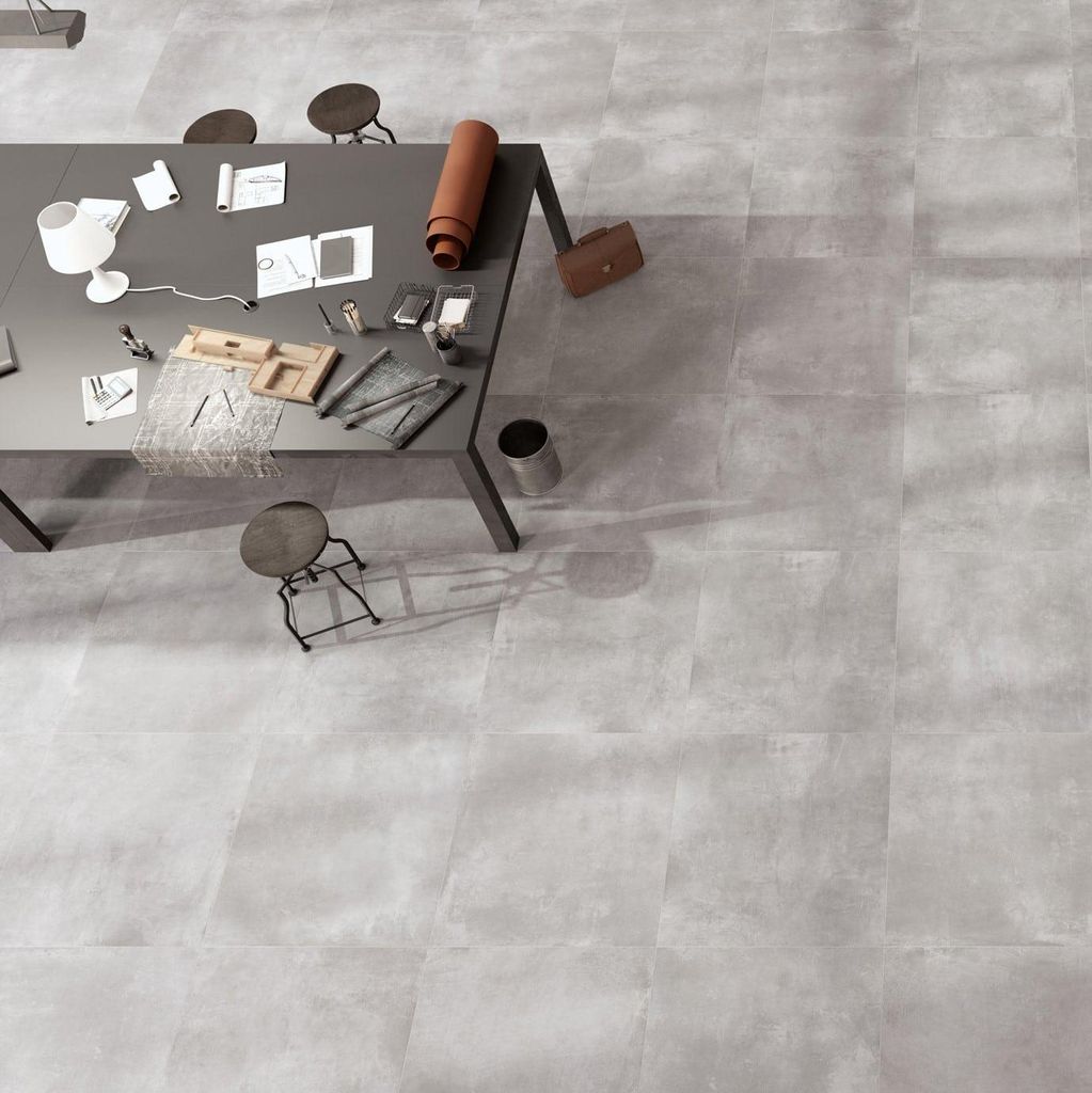 Fliesen Betonoptik Grau 100x100 cm CASA39 Rondine Volcano