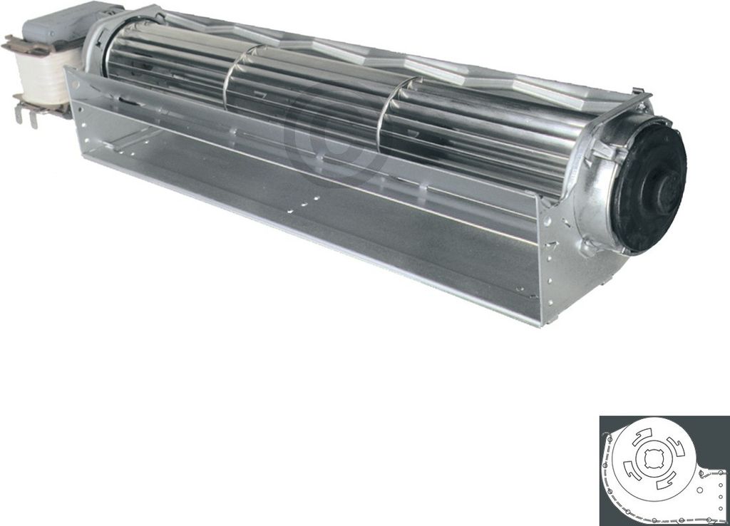 Europart Querstromlüfter 300mm TypA Motor links
