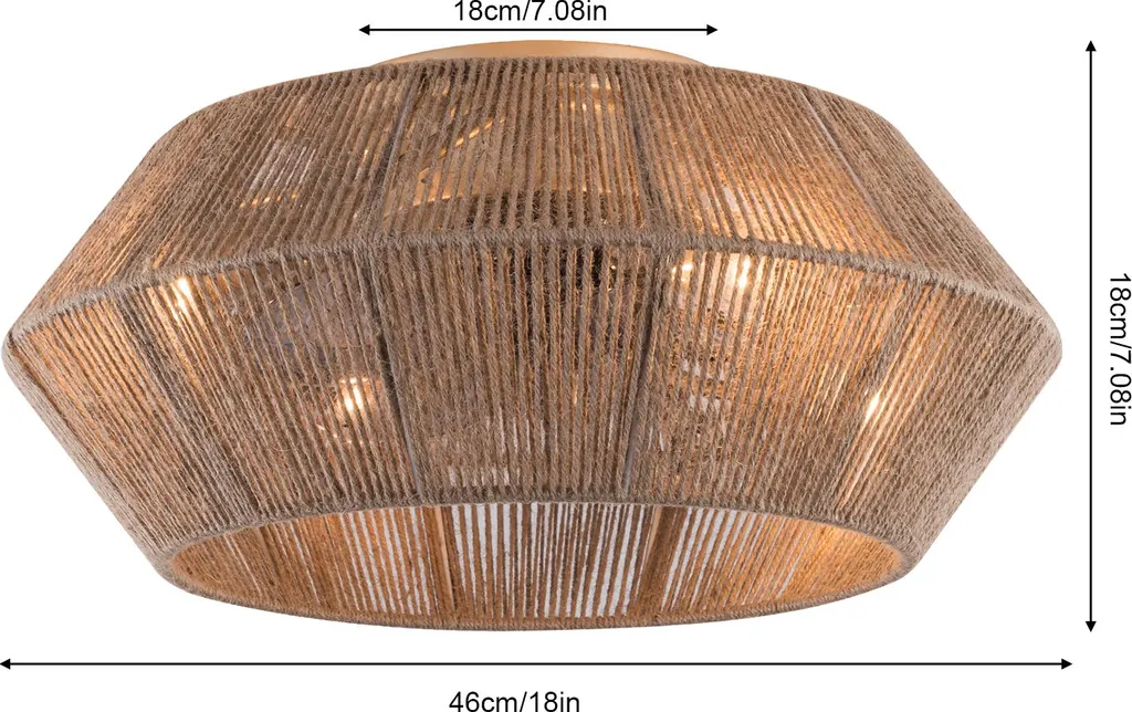 Ventilateur de plafond Boho pour salon et chambre avec sa télécommande RF - 5