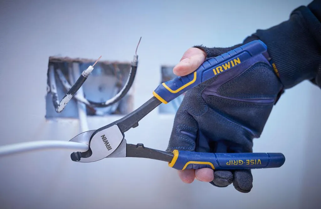 Cisaille à Câble IRWIN 200mm Idéale pour Travaux Électriques et Chantier