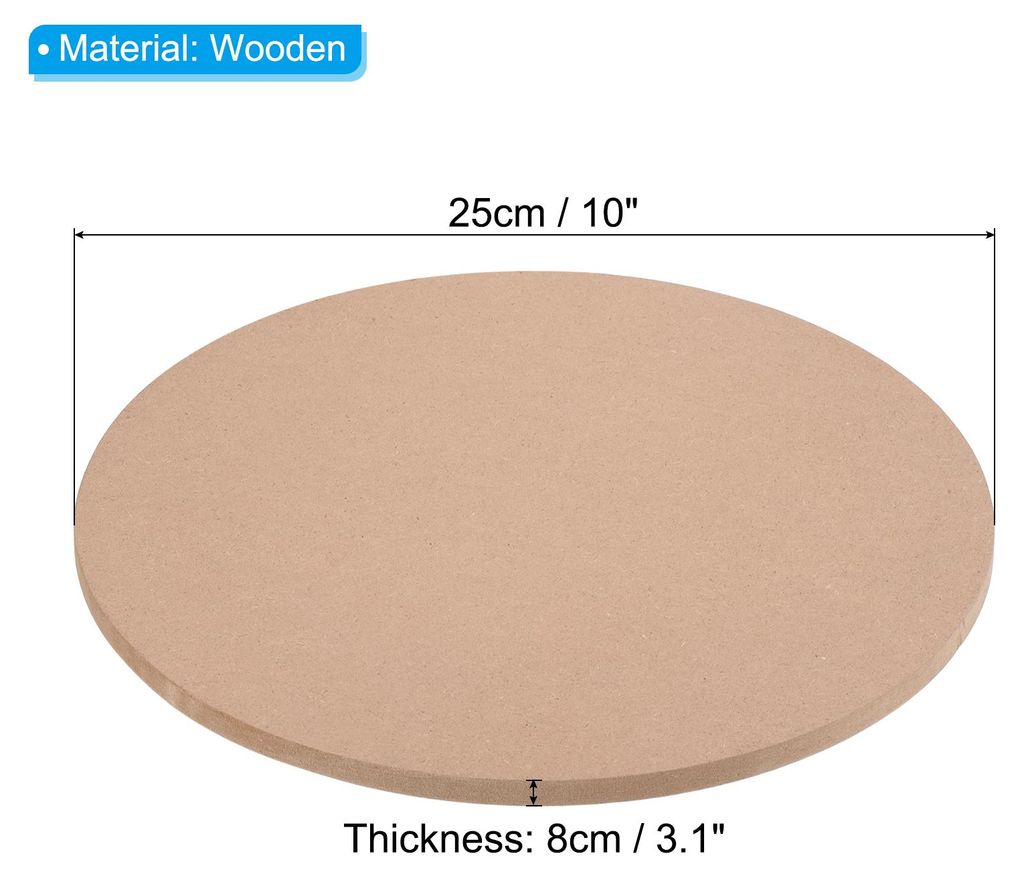 10" Runde T?pferscheibenplatte, 6 Stš¹ck T?pferscheibenplatten fš¹r T?pferscheibe, 1/3 Zoll dicke Wurfplatten aus Ton