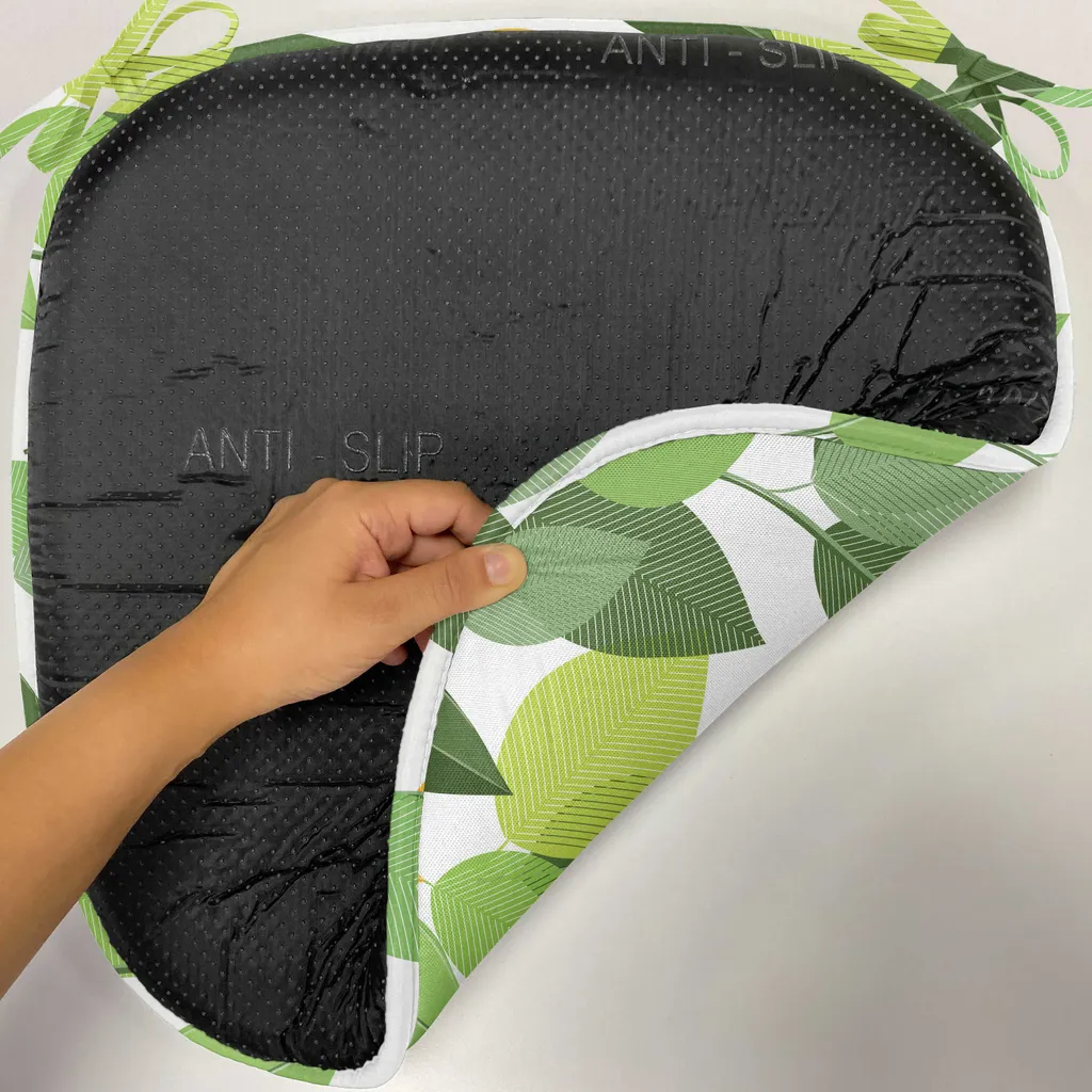 Coussin de Chaise Décoratif Imperméable Lot de 6, Design Feuillage Vert