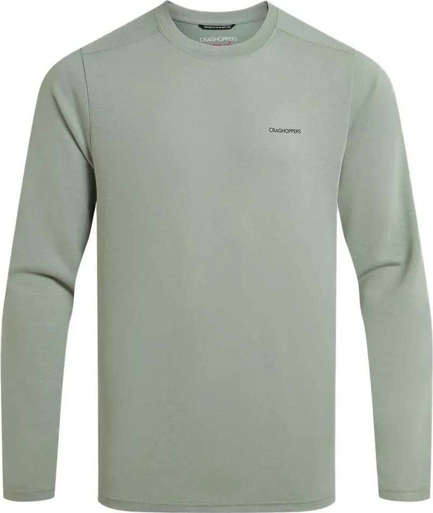 Craghoppers Nosilife Abel Langarm-t-shirt Grün L Herren Grün L