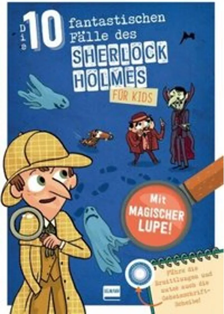 Livre de mystères Sherlock Holmes pour enfants avec 10 grandes enquêtes