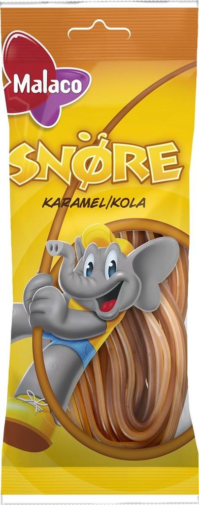 Malaco Snöre Karamel/Kola 94g