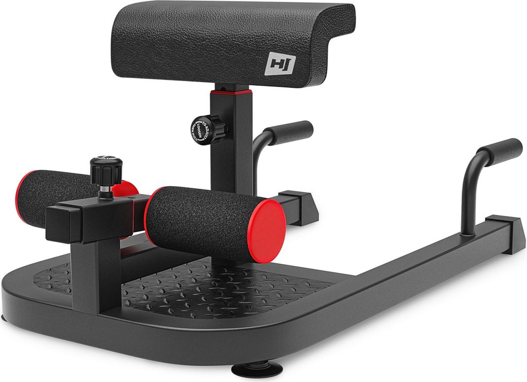 Hop-Sport Sissy Squat Kniebeugentrainer HS-2020SM - multifunktionaler Beintrainer für Bauch und Beine – verstellbares Sit-Up Trainingsgerät