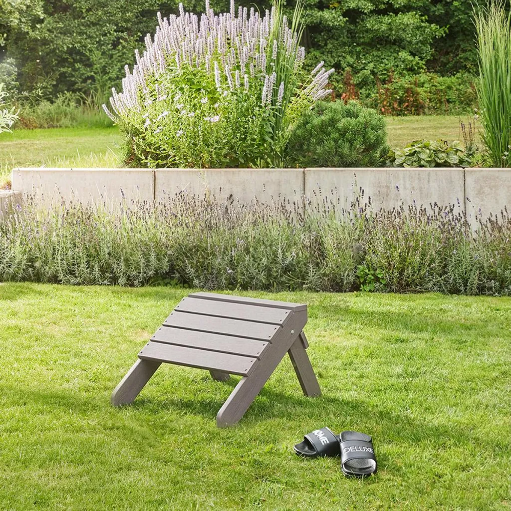 Sgabello Outdoor FAREA Grigio - Home Deluxe | Stile Bar a Casa