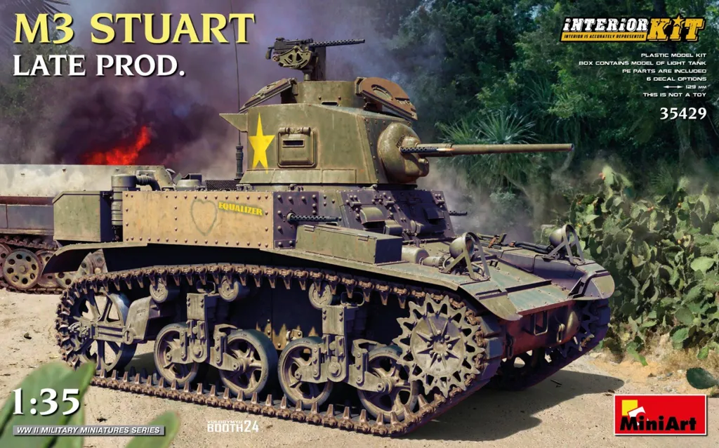 M3 Stuart Late Production 1/35 Maquette avec Aménagement Intérieur