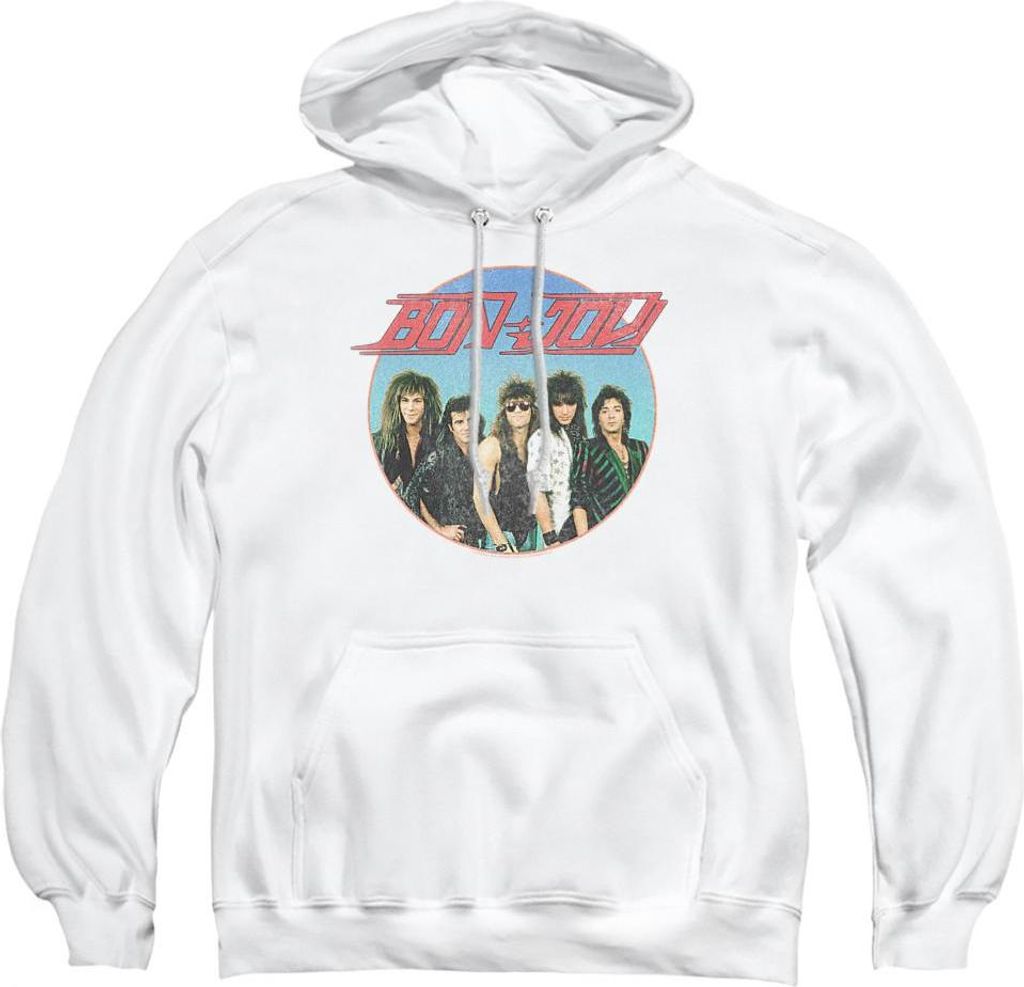 Bon Jovi - Kapuzenpullover für Herren/Damen Uni TV27821 (M) (Weiß)
