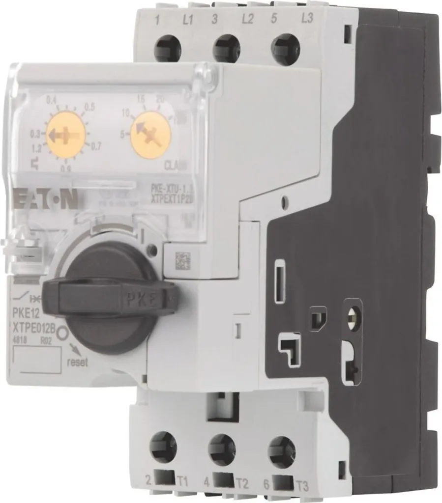 Disjoncteur de protection moteur tripolaire Eaton pour armoire 400V