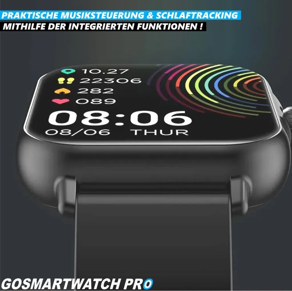Montre connectée GOSMARTWATCH PRO compatible Android et iPhone bleue - 8