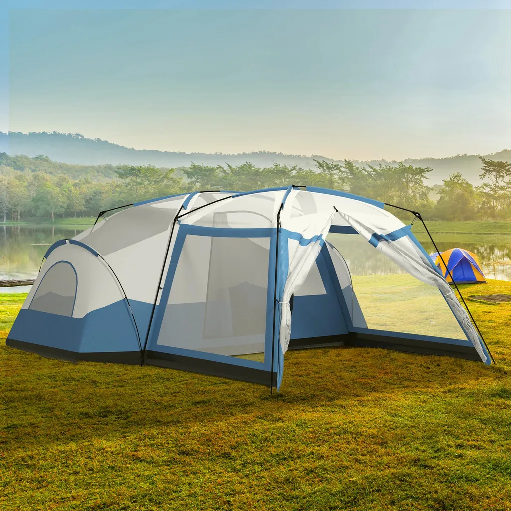 Tente Dôme Imperméable 3000mm pour 8 Personnes - Hauteur de 237 cm