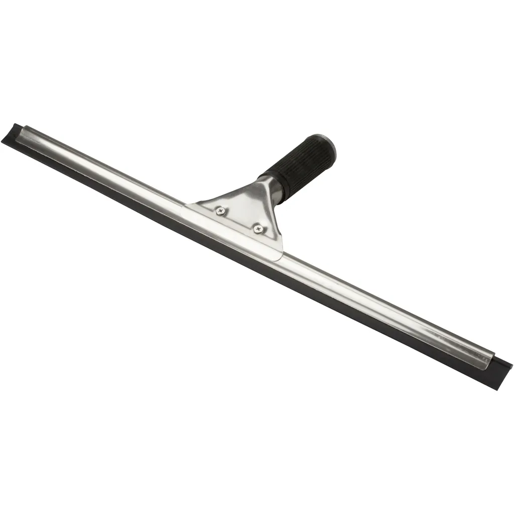 Raclette inox 45cm avec lame caoutchouc haute performance sans traces
