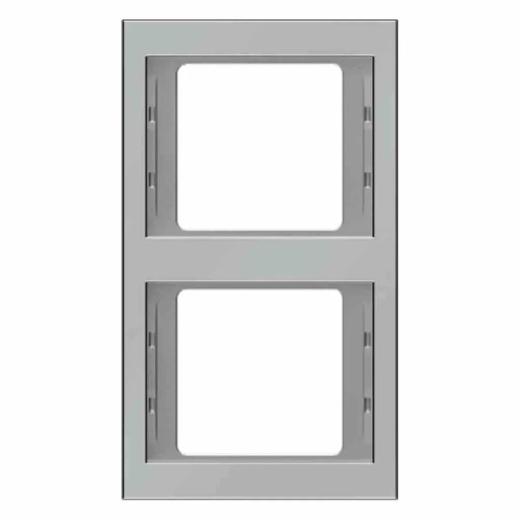Support mural double vertical inox 13237004 pour affichage élégant
