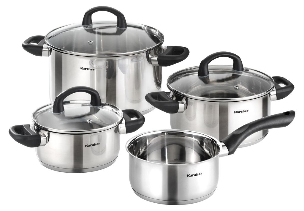 Karcher Topfset Mia (4-teilig, Edelstahl, Induktion) Produktbild 