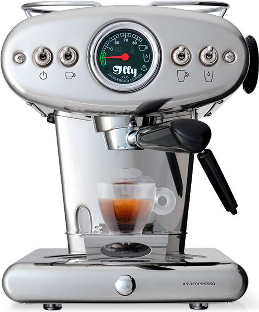Illy X1, Espressomaschine, 1 l, Kaffeekapsel, 1250 W, Schwarz, Edelstahl