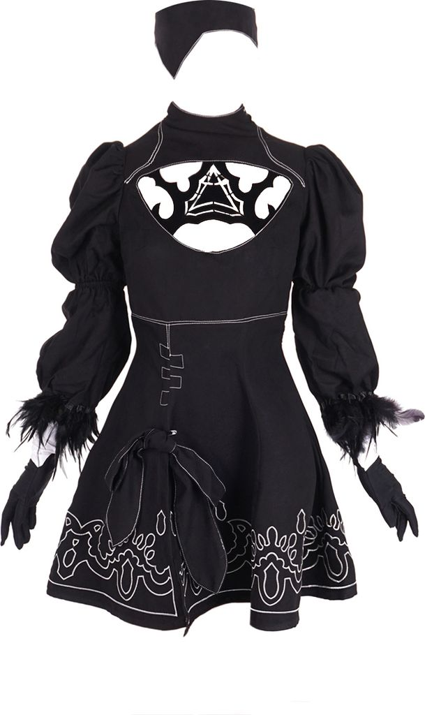 YorHa Modell B Nr. 2 Kostüm | Cosplay Kleid für NieR: Produktbild 