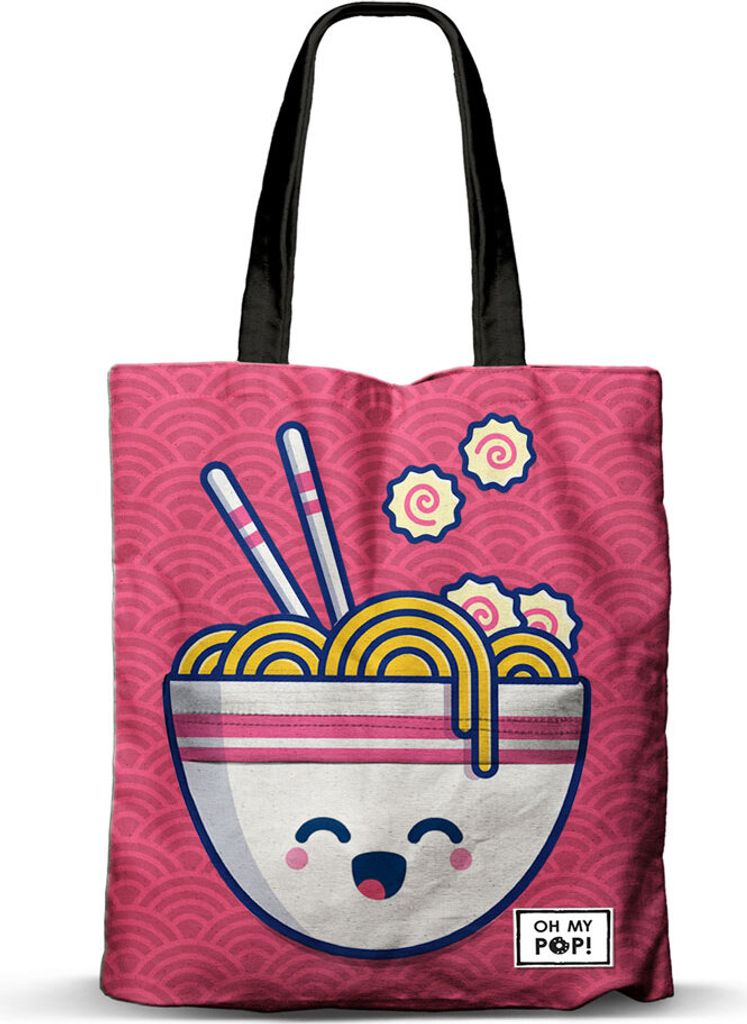 Fashion Strand-Einkaufstasche Oh My Pop! Rosa Yaki 33x40x7 Produktbild 