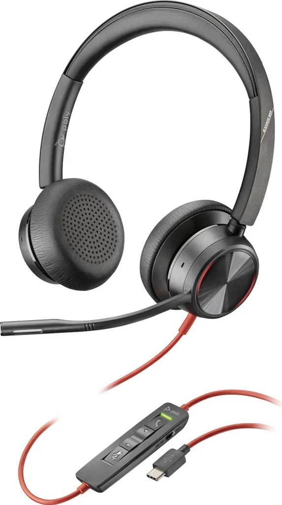 Poly Blackwire 8225 Casque Filaire Binaural avec USB-A et Antibruit