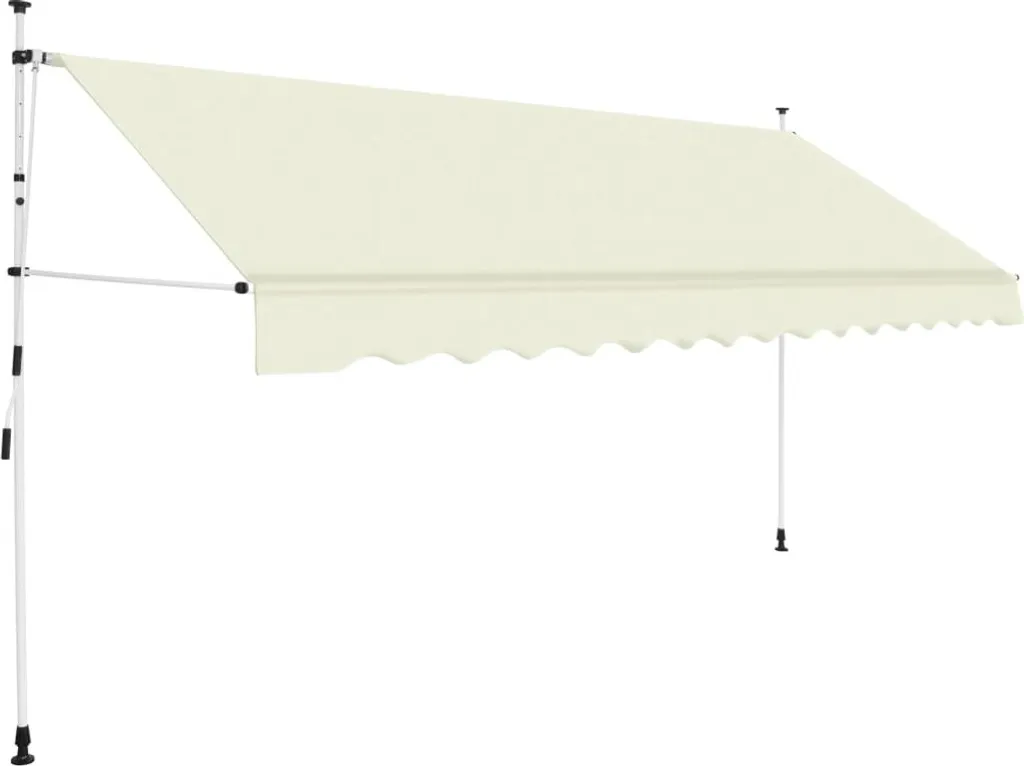 Tenda Retrattile Manuale 350 cm Crema - Protezione Solare Chic