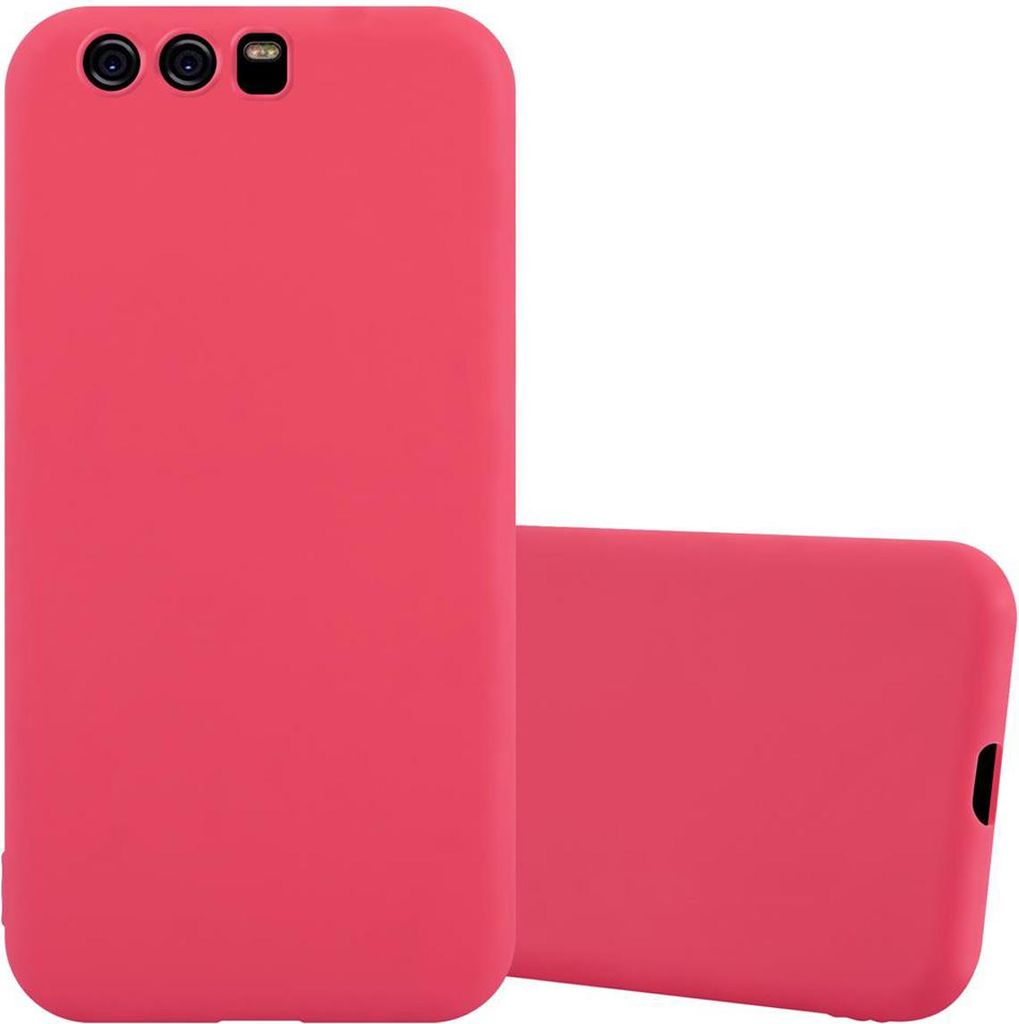 Cadorabo Hülle für Huawei P10 Schutzhülle in Rot Handyhülle TPU Silikon Etui Case Cover