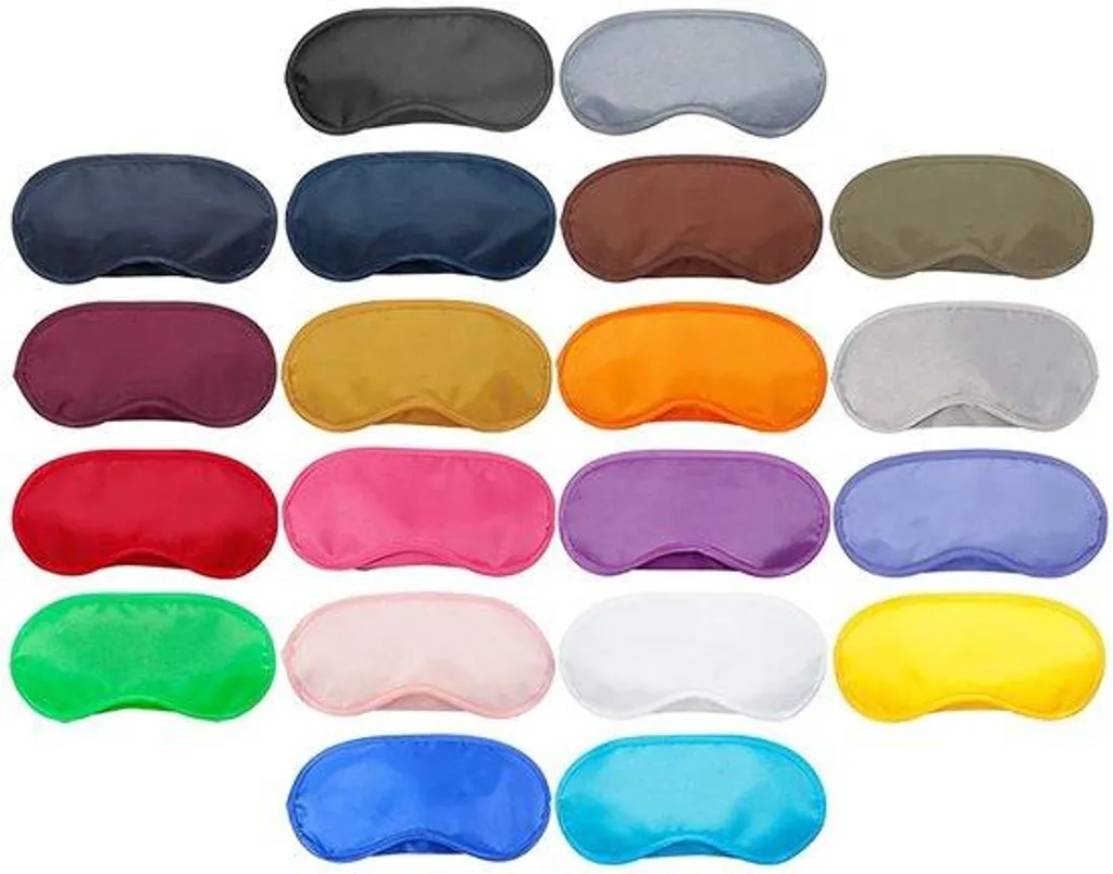 Masque de sommeil coloré lot de 20 format voyage pour un sommeil profond