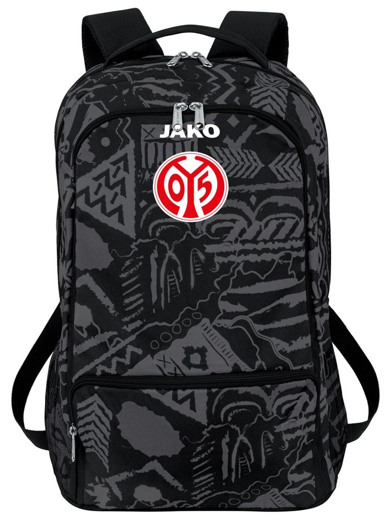 Jako Mainz 05 Rucksack Tropicana - schwarz/anthrazit, Produktbild 