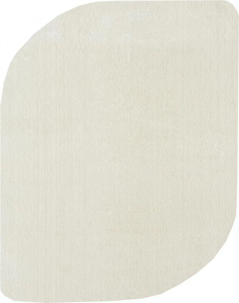 Tapis design Shape forme libre crème 120x160 cm pour salon moderne