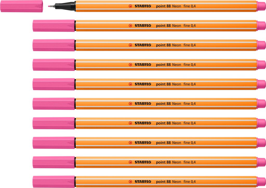 Stabilo - Fineliner Point 88/056 F Neon Pink | 1 sztuka | Zdjęcie produktu 