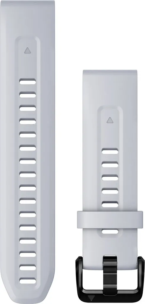 Bracelet de montre connectée Garmin 20mm silicone QuickFit blanc