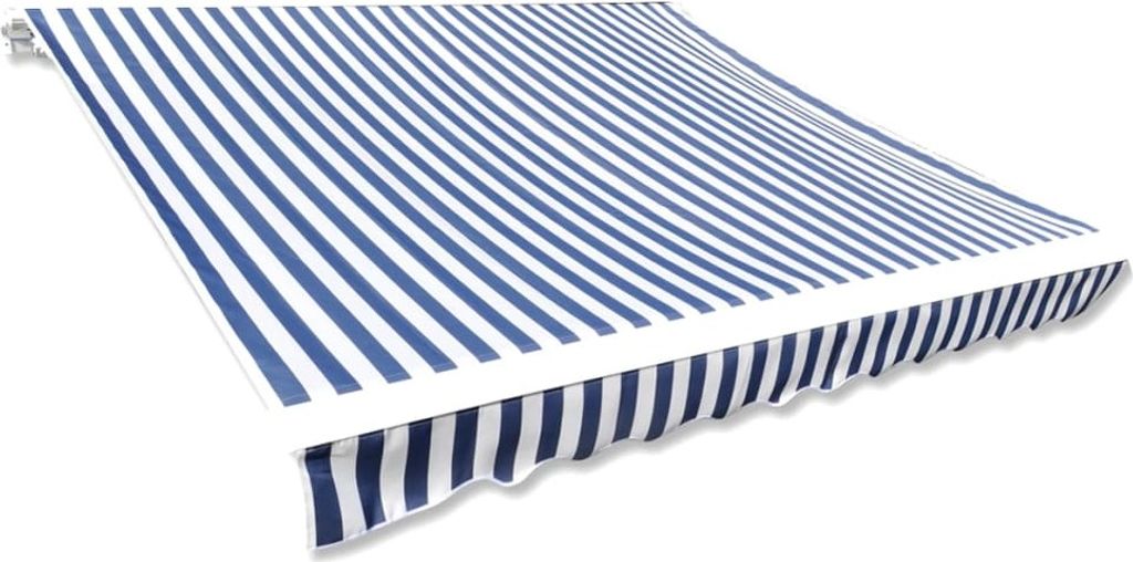 Vidaxl LaFeldoek 3x2,5 M Leinwand Blau e Weiß Immagine del prodotto 