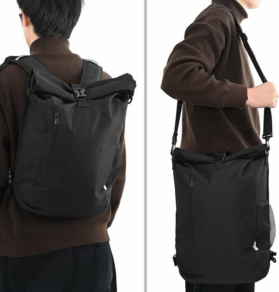 vidaXL Sacoche de vélo Noir 31 x 13 x 58 cm Polyester Image du produit 
